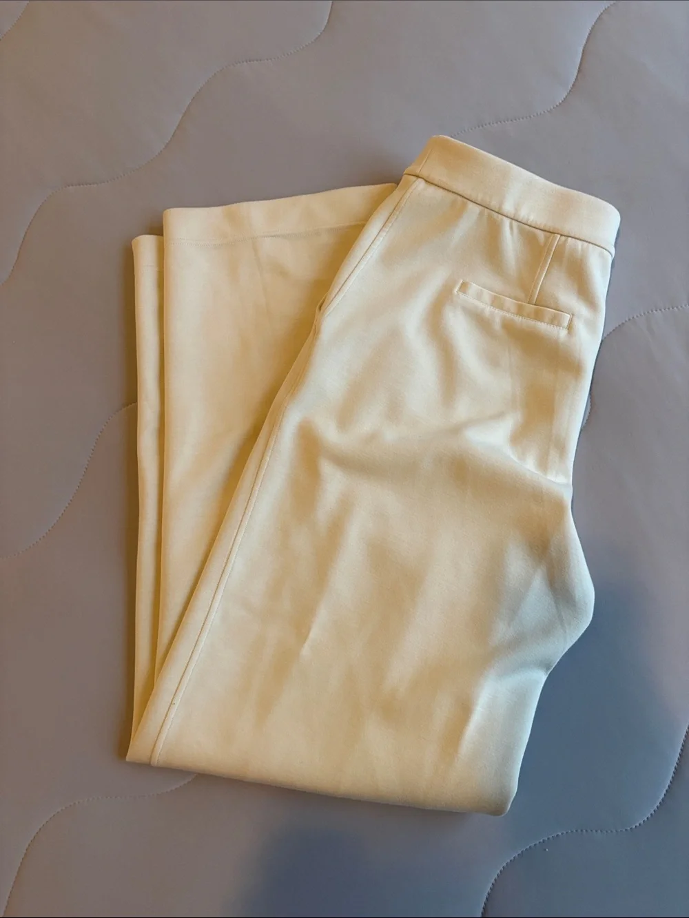 Cream High-Waist Yoga Trousers - Picture 2 of 2